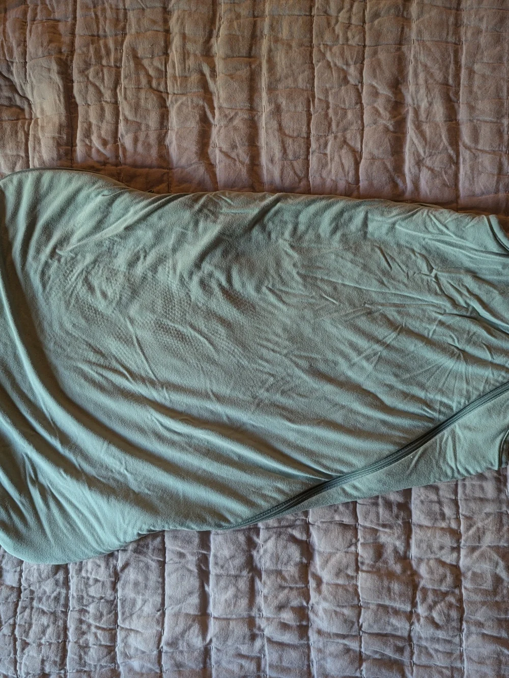 Quince Pale Blue Sleeveless Baby Sleep Sack - Sage XS 2.5 TOG